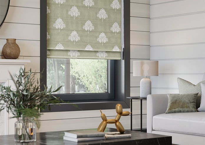 William Morris At Home Marigold Tree Embroidery, Nettle - Twist&Fit Roman Blind - Image 5